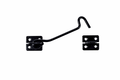 Cabin Hook 6" Black 0934 / ICH6BC