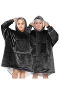 Kids Charcoal Hug and Snug Hoodie Blanket Compress Packing