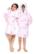 Children's Pink Sweet Candy Marshmallow Hoodie Blanket