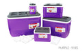 Ice Chest Cooler Box Set of 5 1.25 / 6.0 / 14.0 / 31.0 / 60.0 Litre Purple 9185