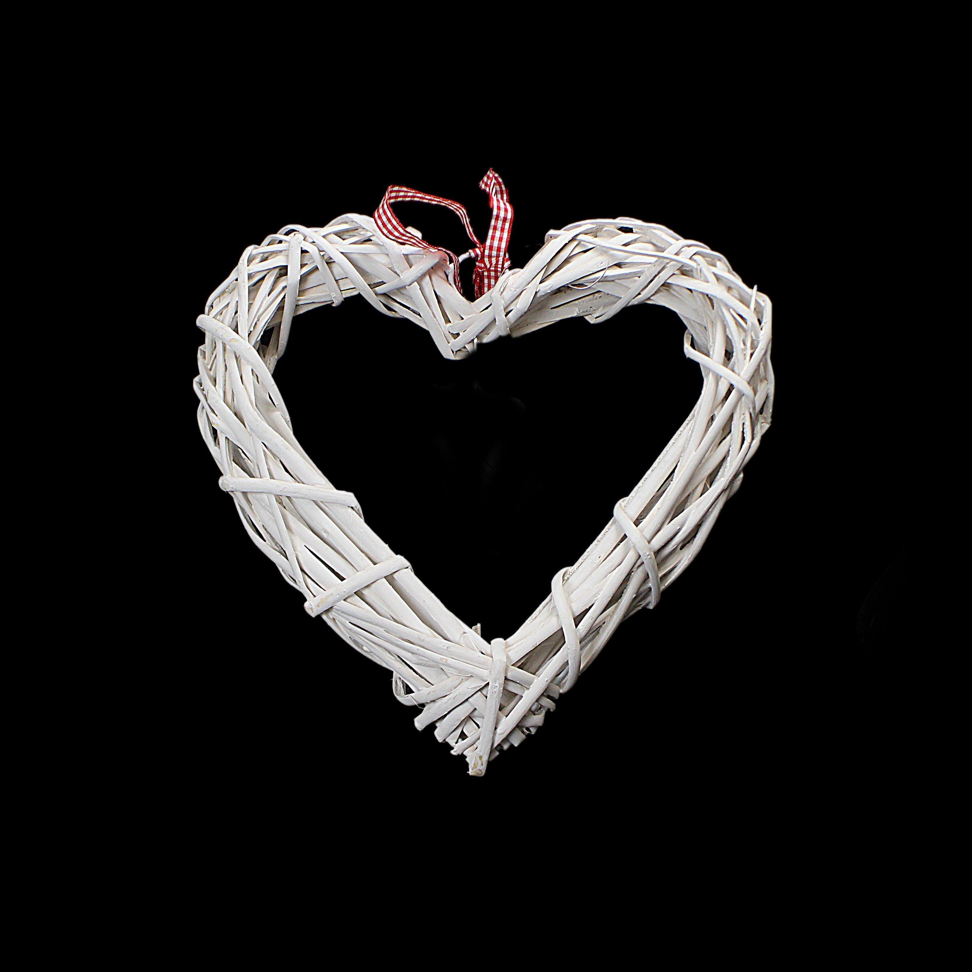 Garden Decoration Straw Heart 14 cm 3552