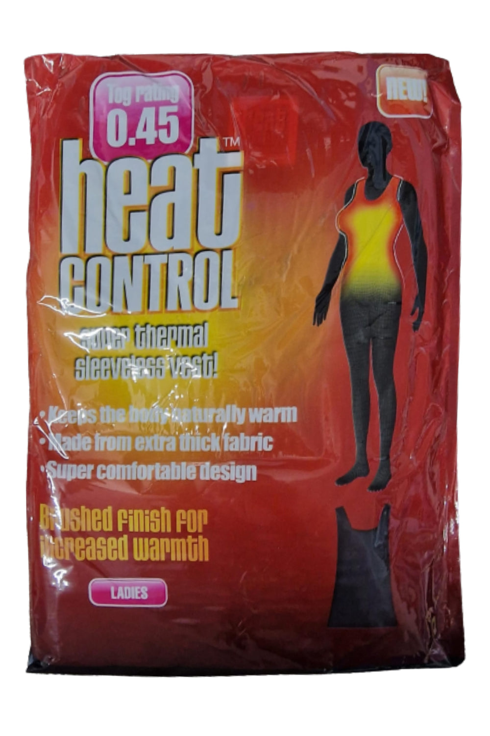 Ladies Black Heat Control Thermal Vest
