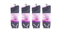 Crazy Chick Ankle Cotton Rich Grey Socks With Bow Pack Of 3