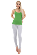 Crazy Chick Adult Light Grey Full Length Cotton Leggings