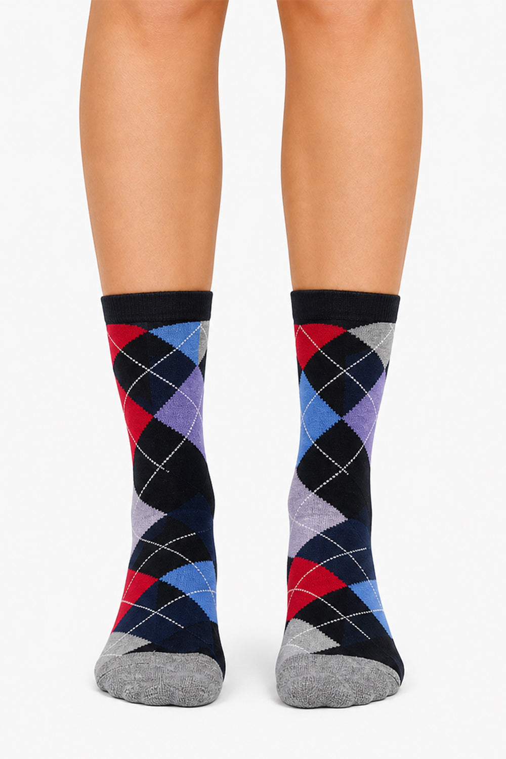Active Star Ladies Socks Argyle (Pack of 3 pairs)