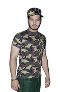 Wickedfun Men Army T-Shirt Camouflage