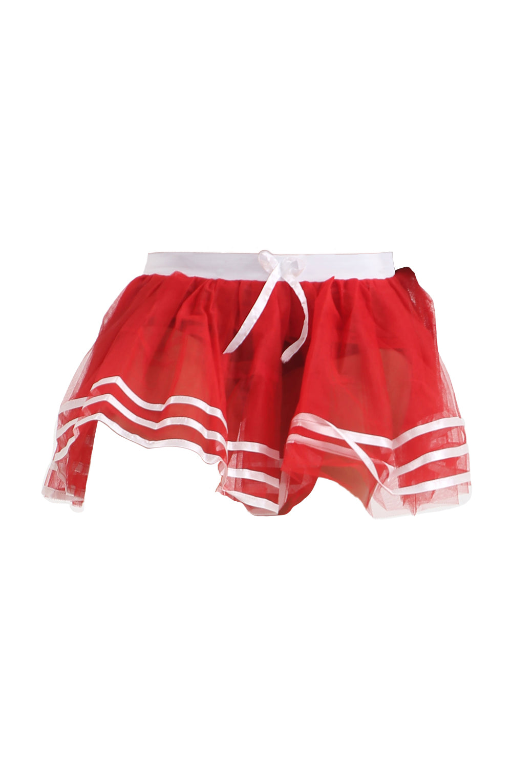 WickedFun Men Red Cheerleader Skirt