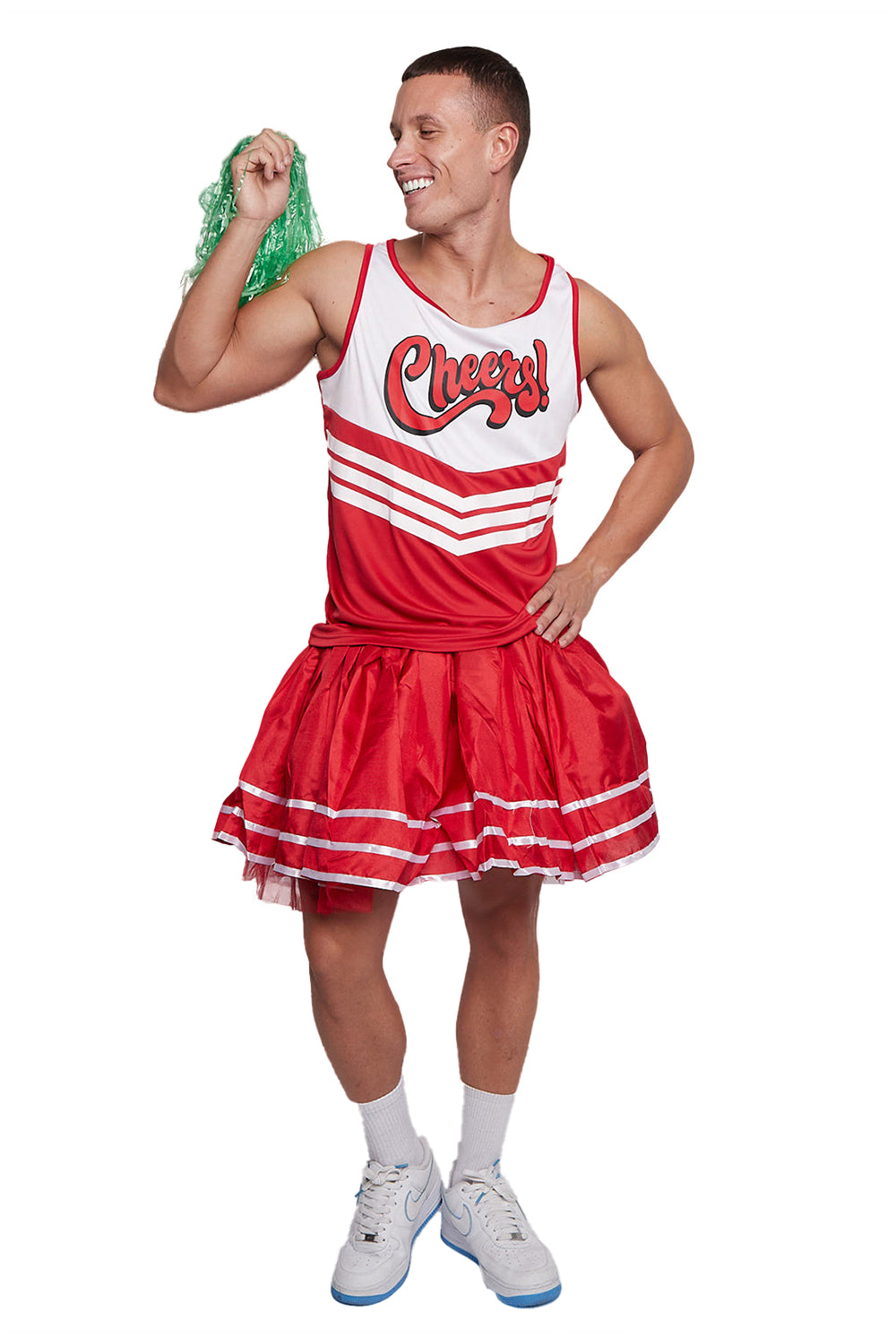WickedFun Men Red Cheerleader Vest