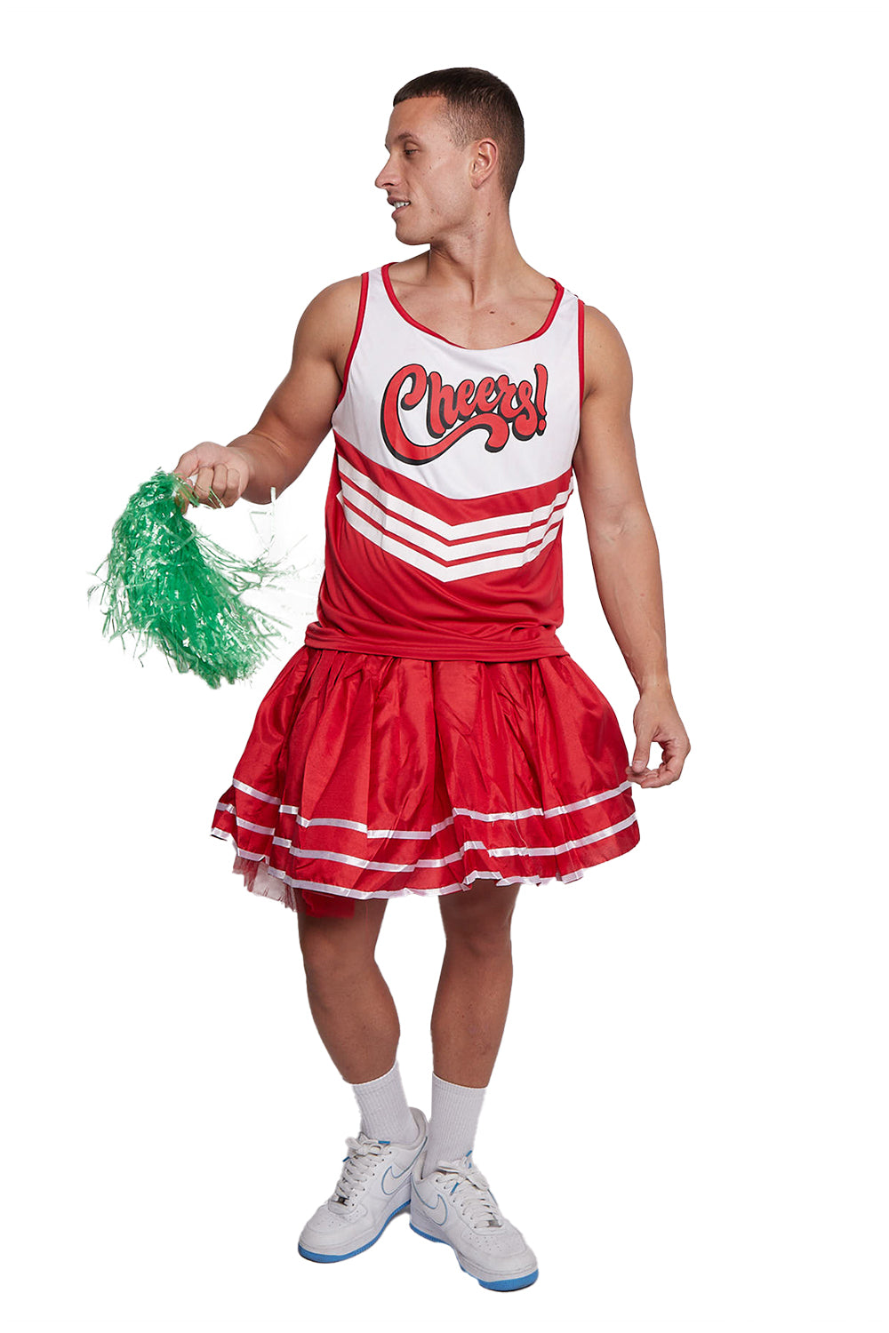 WickedFun Men Red Cheerleader Vest
