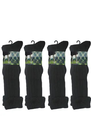 Active Star Mens Soft Wool Blend Kilt Hose  Comfort for Highland Wear (1 Pair)