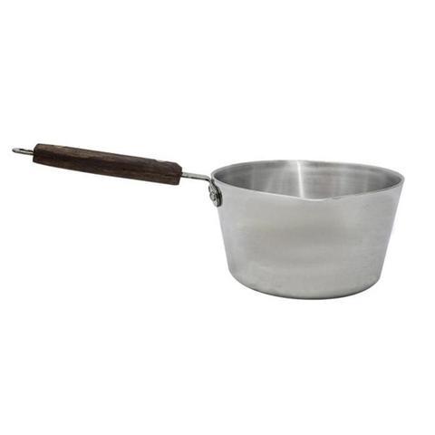 Aluminium Milk Cooking Sauce Pan Pot Nr 1 Wooden Handle MK1 A