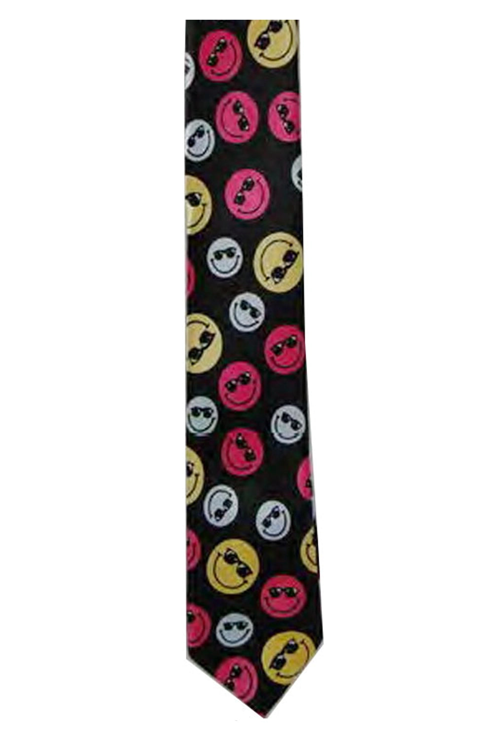 Wickedfun Multi Smiley Skull Face Neck Tie