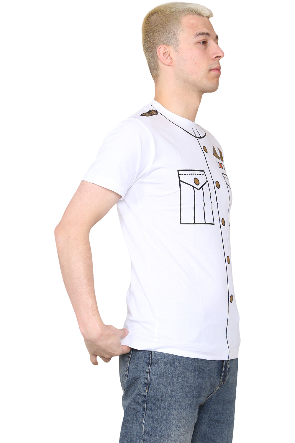 Wickedfun Navy Captain Printed TShirt