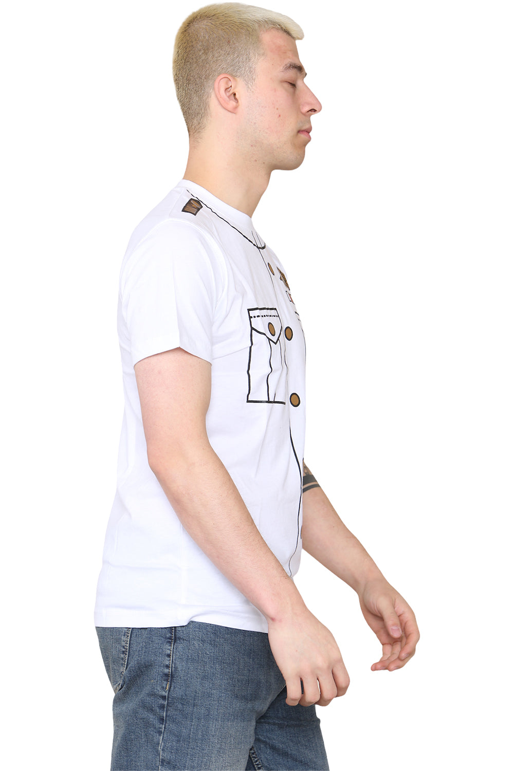 Wickedfun Navy Captain Printed TShirt