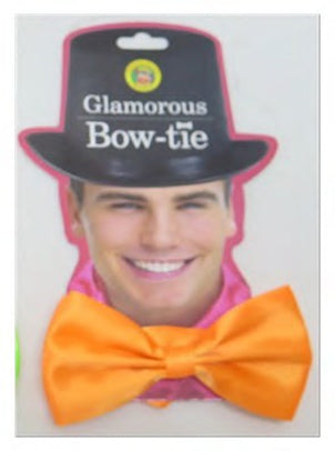 Wickedfun Orange Bow Tie