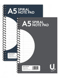 A5 Spiral Note Pad Assorted Colours P1017