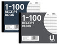 Duplicate Receipt Book 2 Assorted Designs Numbered 001-100/5 x 4''  P1022  A
