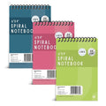 Spiral Notebook 6" x 4" Pack of 3 Assorted Colours P1107