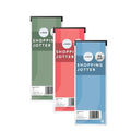 Shopping Jotter 3" x 8" Pack of 4 Assorted Colours P1111