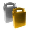 Holographic Paper Gift Box Gold and Silver Pack of 4 P1405