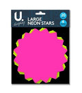 Large Neon Coloured Stars Pack of 20 Assorted Colours P2044