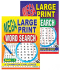 Mega Large Print Word Search Book Assorted Designs P2154