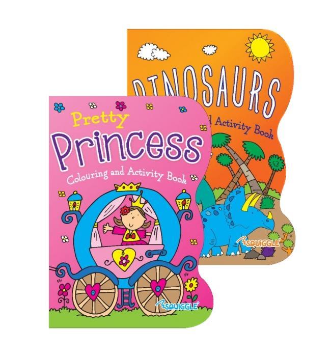 Princess / Dinosaurs Colouring Book Assorted Designs P2191