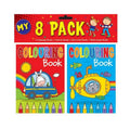 8 Pack Childrens Fun My Colouring Activities Girls/Boys Home Fun Books P2199
