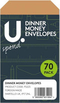 Dinner Money Envelopes 70pk 13.5 x 10.1 x 2.6cm P2223 A