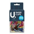 Assorted Colour Paper Clips Office Supplies School Work 150 Pack P2348