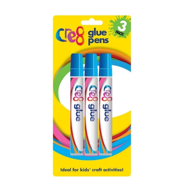 School Stationery Glue Pens Pack of 3 P2405