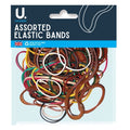 Assorted Sizes and Colours Elastic Bands 52g P2410