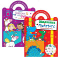 Childrens Fun Activity Colouring Bag With Over 100 Stickers 2 Designs P2595 A