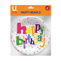 Disposable Paper Happy Birthday Party Bowls 6.5" Pack of 6 P2707