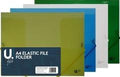 A4 Elastic School File Folder Assorted Colours P2752