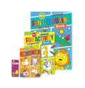 Children's Fun Activity Spiral Colouring book x 3 With 1 Pack Crayons P2802