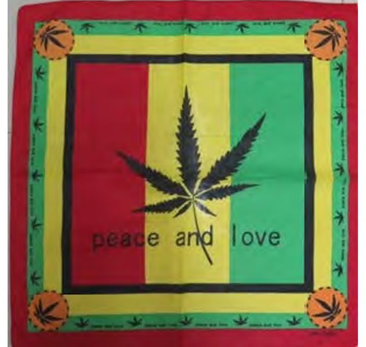 Peace and Love Bandana