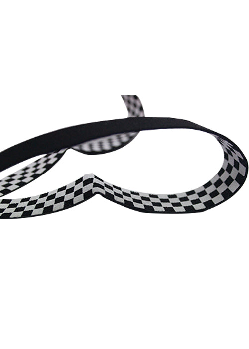 Wickedfun Police Checkered Printed Braces (2.5 cm)