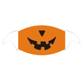 Pumpkin Printed Cotton Face Covering With Filter Pocket