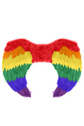 Rainbow Foldable Angel Feather Wings large (80 x 60 cm)