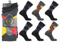 Men's Active Star Bright Argyle diamond Cotton Socks (Pack Of 3)