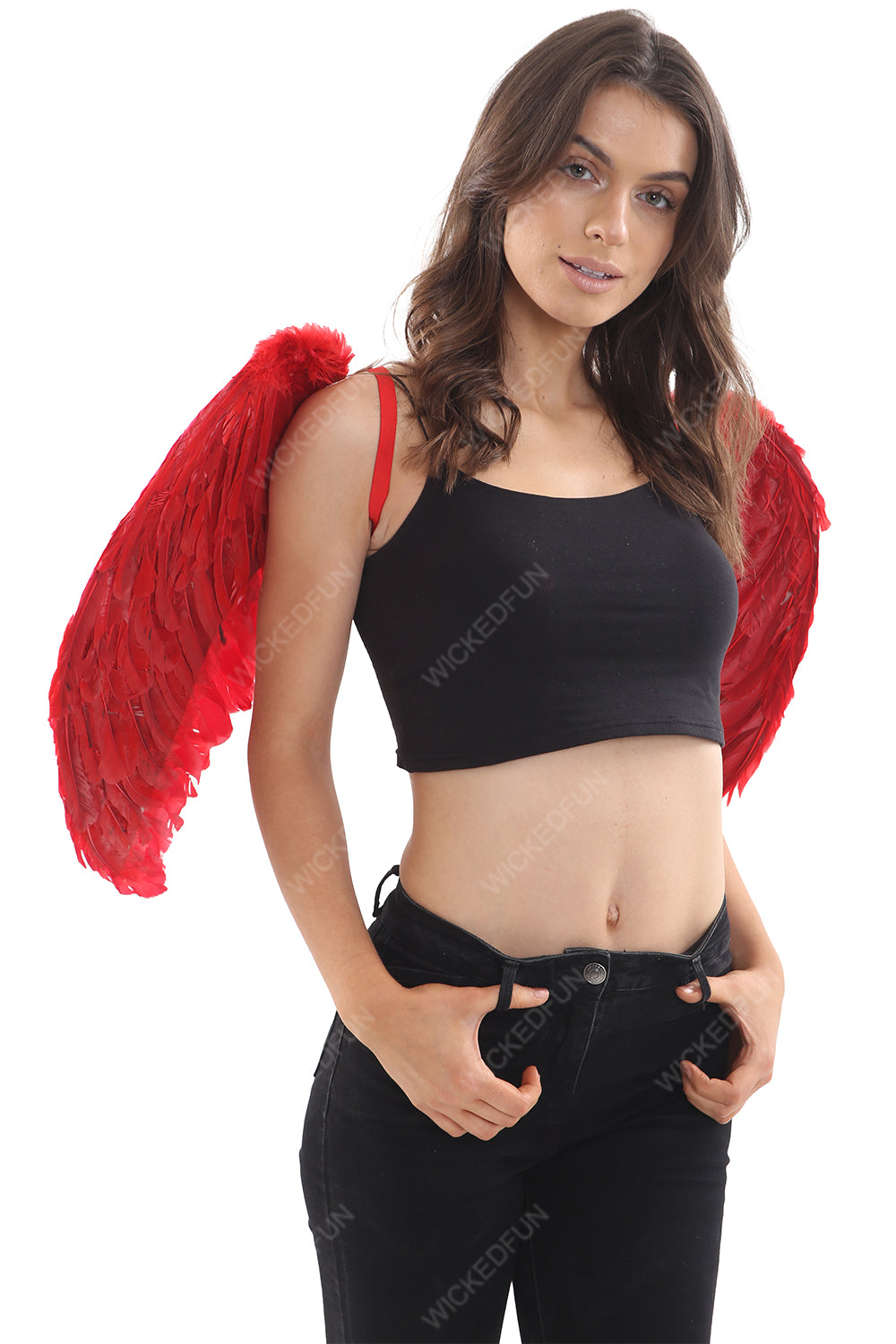 Red Feather Wings Large (Folding)