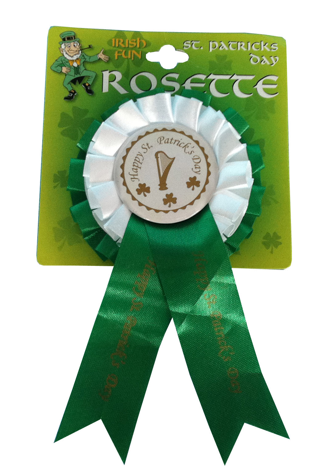 Irish St Patricks Day Rosette Badge