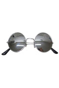Wickedfun Round Shape Silver Glasses (Pack of 12)