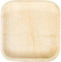 Biodegradable Disposable Square Areca Palm Leaf Plates 8" Pack of 5 EC0454
