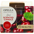Opella Scented Candle In Glass Jar Dark Cherry Fragrance 5 x 6.5 cm CDJARDC