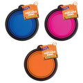 Pet Dog Cat Portable Collapsible Water Drinking Pet Bowl 17 x 17 x 15cm Assorted Colours 2430001