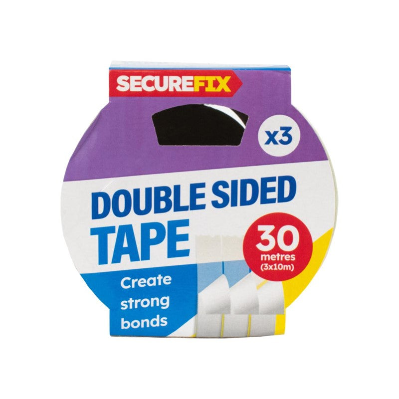 Double Sided Tape 10m Pack of 3 319384