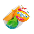 Children's Plastic Beach Sand Toy Plat Set of 4 Assorted Colours 321396