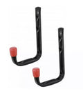 L Shape General Purpose Hooks Black With End Protectors 2pc 3147